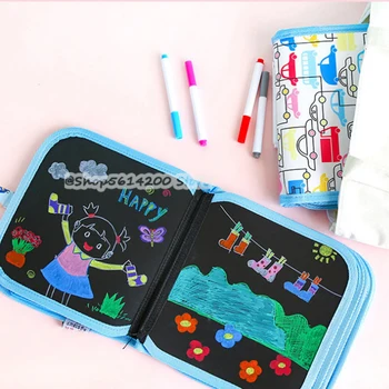 

New Erasable Chalk Drawing Board Drawing Book Magic Pen Coloring Book Blackboard Drawing Drawing Board Child Birthday Gift Toy