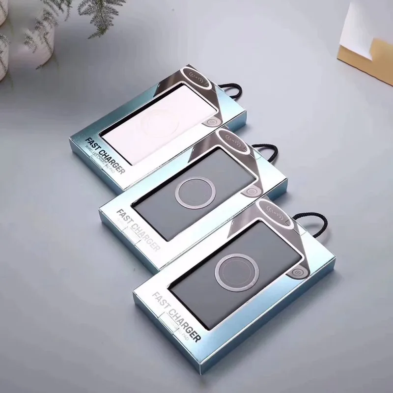Wireless Power Bank 10000mAh Qi Fast Wireless Charger Power Bank External Battery for Phone
