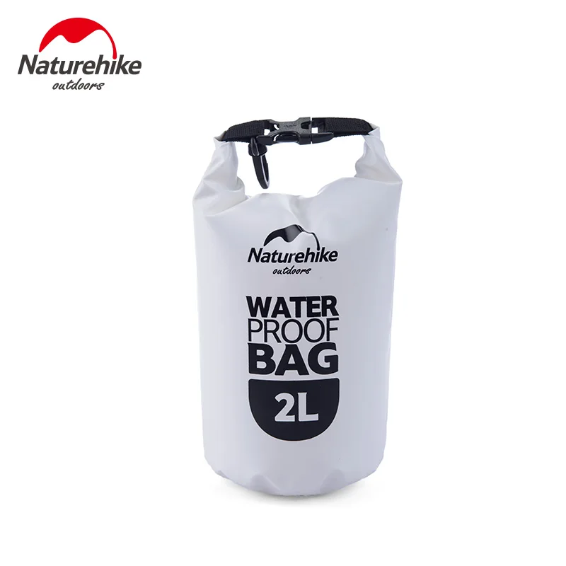 NatureHike речной треккинговые сумки 5L 2L мешок Открытый сухой плавательный Каякинг Водонепроницаемый Пляж океан Рафтинг сумка портативный - Цвет: white2L