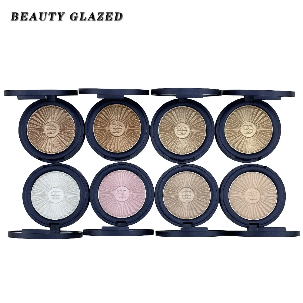 

BEAUTY GLAZED Make up 8 Colors Highlighter Palette Makeup Face Contour Powder Bronzer Professional Eyeshadow Palette ePacket