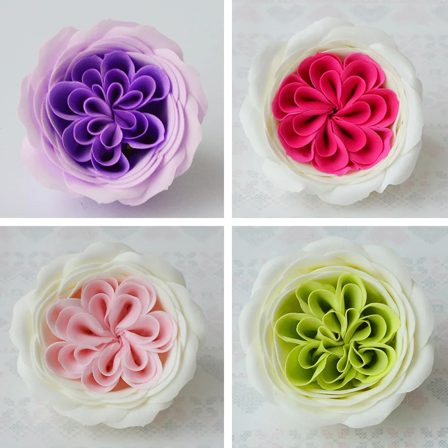 

9PCS Austin PreservedFreshFlower Ecuador Rose Soap Flower Head Eternal Flower Fake Flower Valentine's Day Florist Supplies