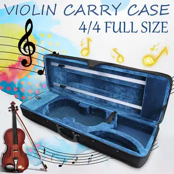 

Oxford Flannelette 4/4 Size Violin Carry Case Holder High Density Foam Organiser Shoulder Carry Bag Gift With Adjustable Strap