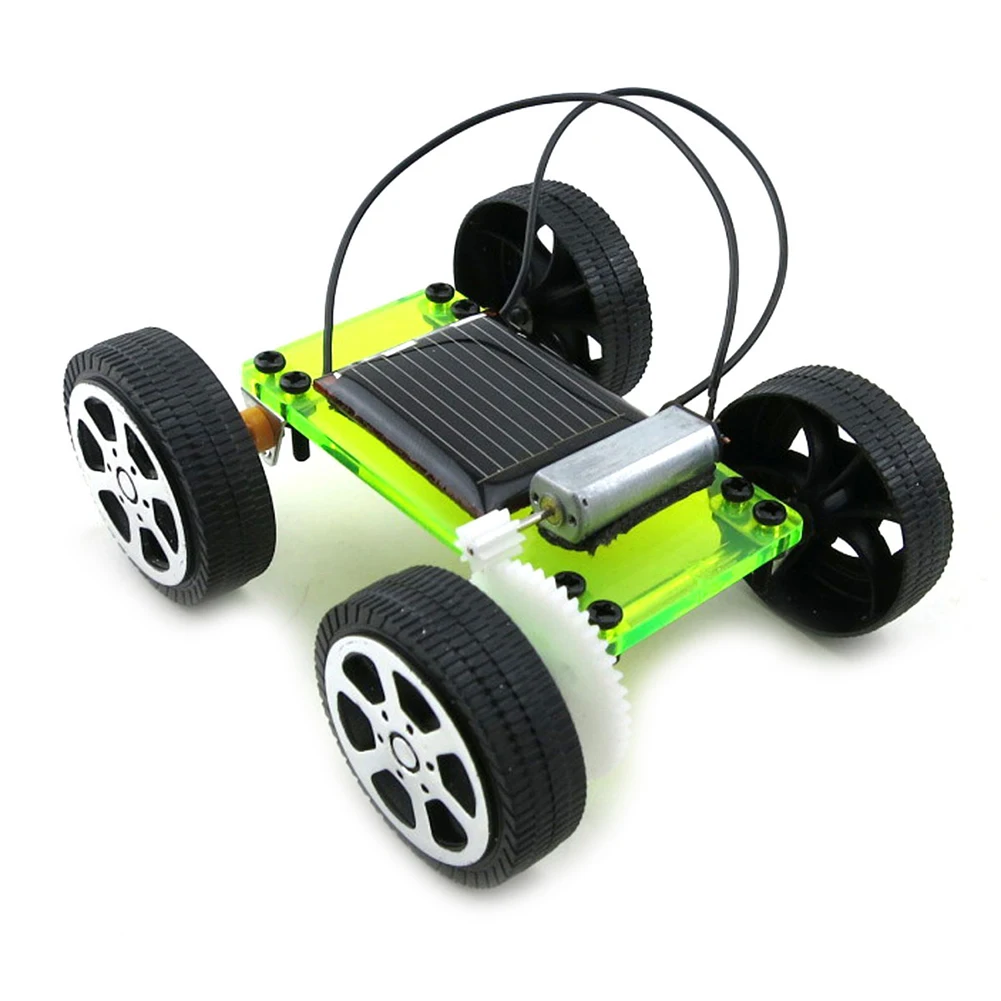 Детский DIY солнечный автомобиль игрушка мини DIY сборка солнечная панель энергетическая модель автомобиля детская развивающая игрушка