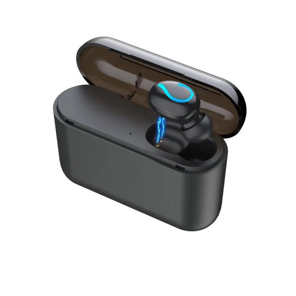 NO.1 Bluetooth 5,0 наушники беспроводные мини-наушники-вкладыши гарнитура power Bank сумка для наушников Чехол - Цвет: NO.1