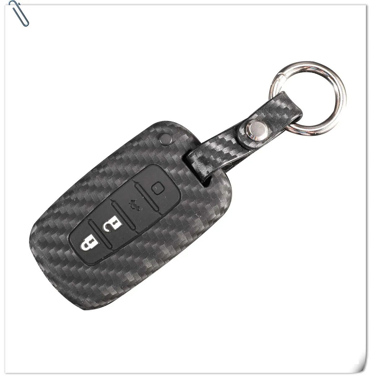 20x 2/3/4B astuccio portachiavi remoto in Silicone in fibra di carbonio per Kia K2 K5 Sportage Forte Hyundai IX35 Sonata Genesis Veloster Elantra - H0fc6c436244841b59e4f49f3f196dc39P