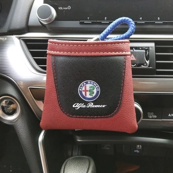 

Clip on Air Outlet Car Air Vent Stow Tidy Storage Pu Leather Bag Coin Bag Case Car Phone Holder For Alfa Romeo Car Styling
