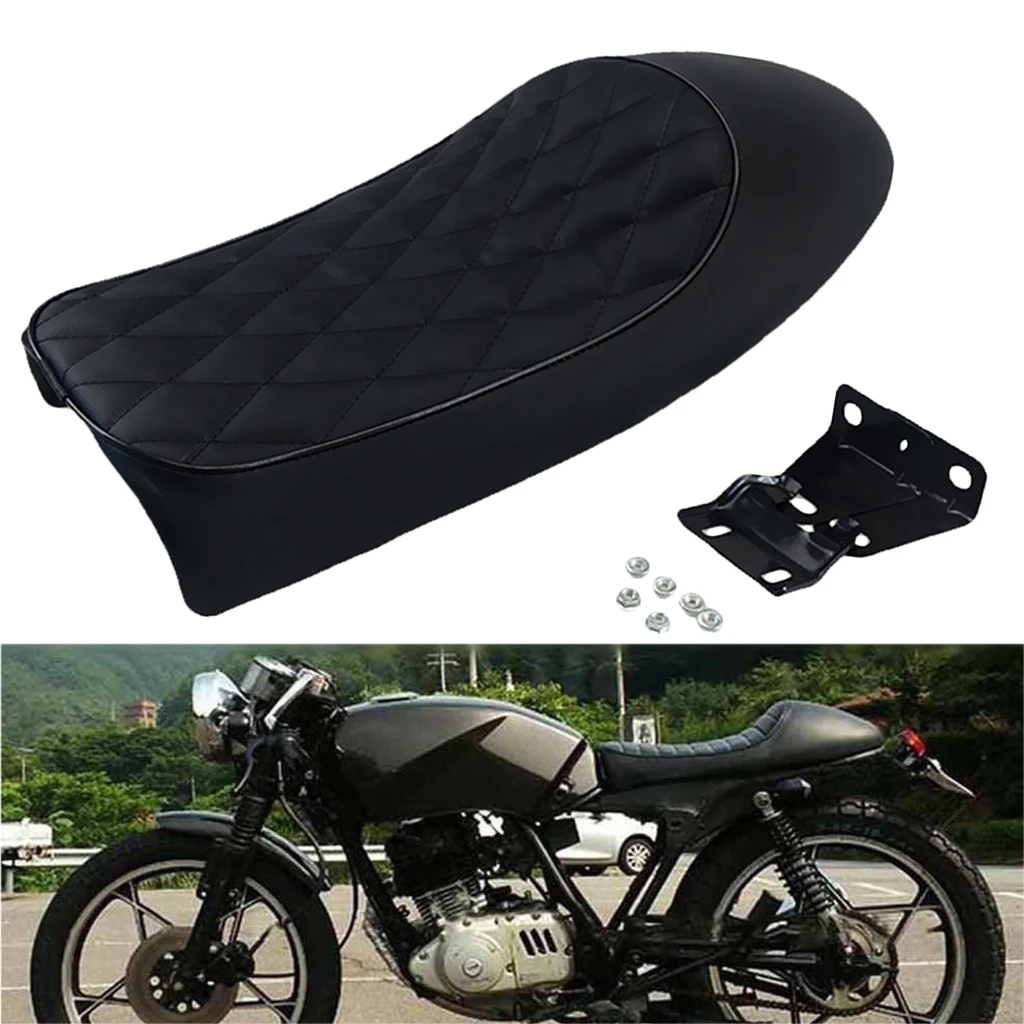 Винтажная Подушка сиденья Hump для Honda CB125S CB550 CL350 450 CB CL Ретро Кафе Racer (черный) |