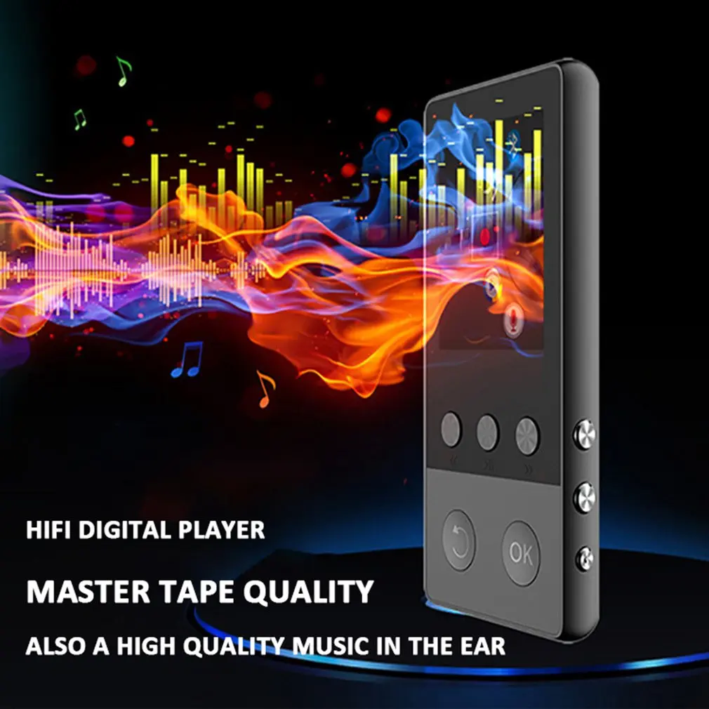Спортивный Bluetooth 1,8 дюймов внешний студенческий MP3/MP4 видео плеер HiFi аудио плеер рекордер FM Радио MP3 MP4 плеер