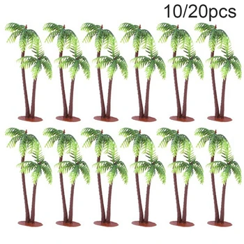 

Plastic Coconut Palm Tree Miniature Leaf Fake Plant Pots Bonsai Craft Micro Landscape Artificial Plants Para Decoration