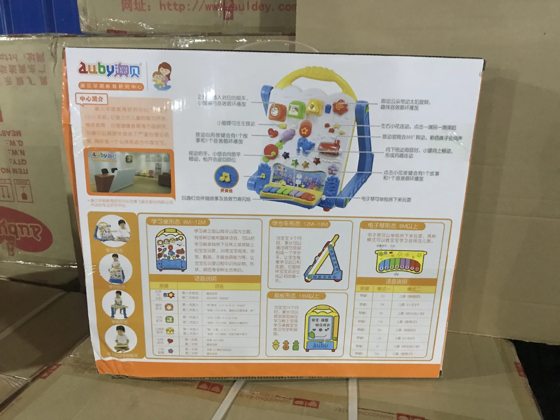 [Support Auby 463439 Electronic Multi-functional Baby Walker