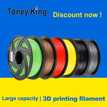 

Toney King 3D Printer Filament 1.75mm 1KG PLA ABS Nylon Wood TPU PETG Carbon ASA PP PC 3D Plastic Printing Filament