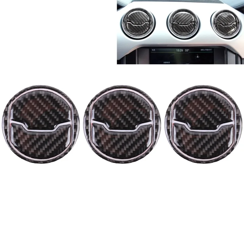 

1 Case Sell Suitable for Ford Mustang Central Air Outlet Decorative Stickers Automobile Tuyere Circle