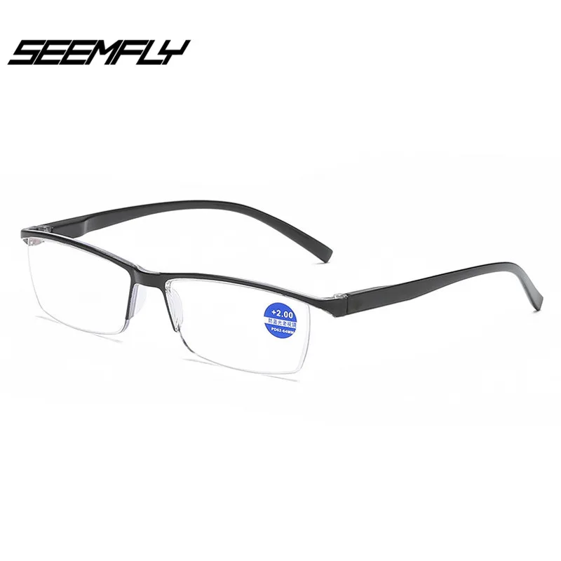 SEEMFLY, анти-синий светильник, очки для чтения, для мужчин и женщин, HD, портативный, ультра-светильник, для пожилых людей, очки для чтения, Анти-усталость, очки для чтения