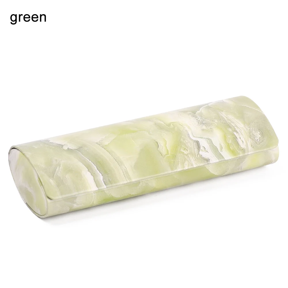 green 3 Унисекс магнитное закрытие жесткий футляр для очков овальные очки посылка солнцезащитные очки коробка для хранения портативные очки для путешествия аксессуары - Цвет: green 3