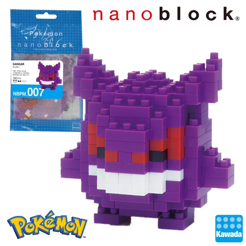 Kawada Nanoblock Покемон Пикачу аниме мультфильм 3D модель алмаз мини микро блок строительные блоки кирпичи сборки игрушки игры - Цвет: nbpm-007