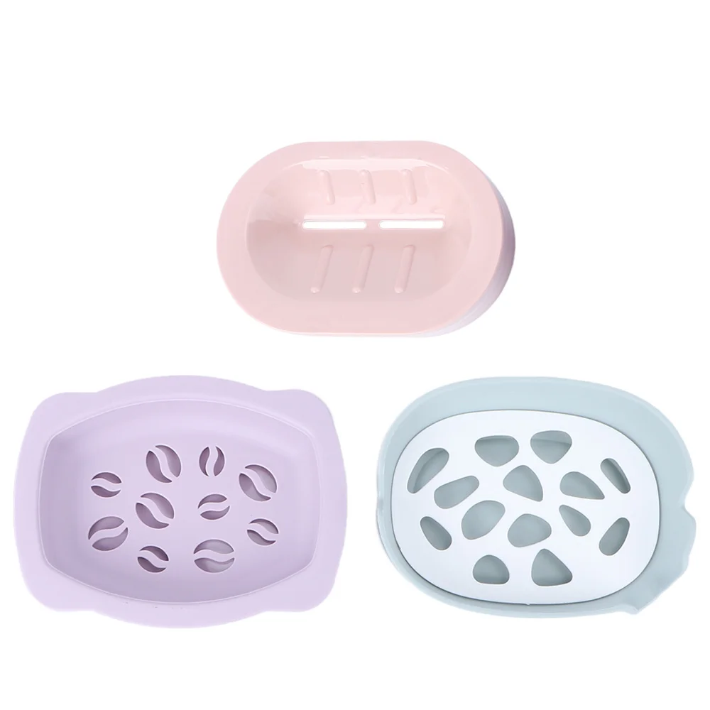 

3Pcs Soap Case Container Soap Box Soap Dish Sink Box for Kitchen Home Bathroom