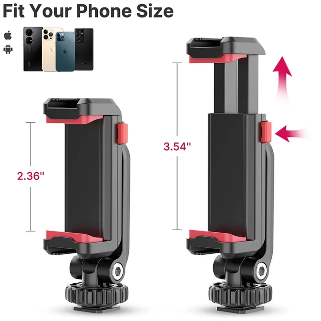 Ulanzi-soporte de montaje de teléfono para cámara DSLR, ST-06S de Disparo Vertical, montaje de trípode para Smartphone, Vlog - Imagen 2