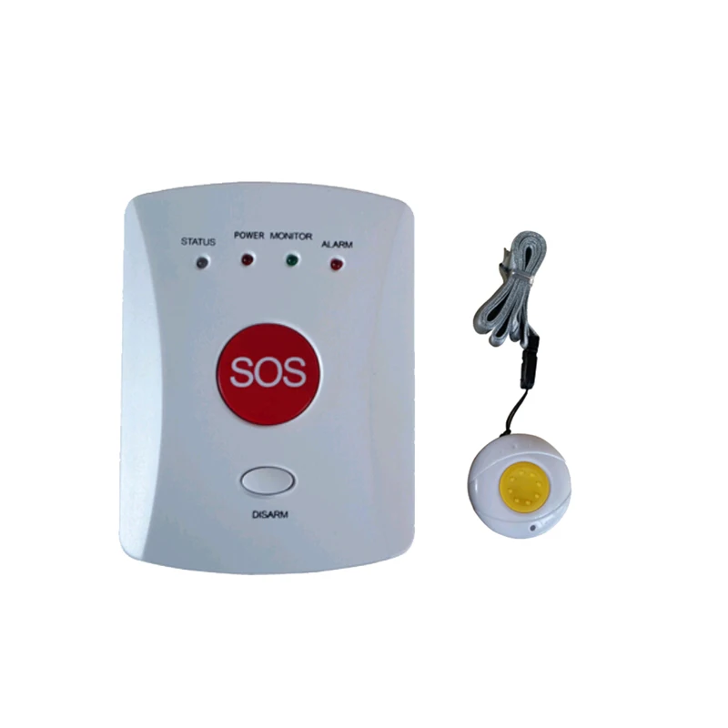 GSM охранная Аварийная сигнализация/персональная сигнализация/Уход за пожилыми людьми сигнализация/старая SOS помощь - Цвет: White with 1 SOS