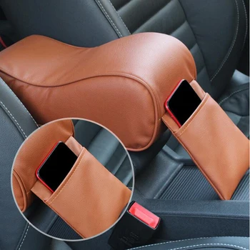 

Stylish Car Central Console Armrest Box Soft Heighten Pad Cushion with Pocket Car Armrest Box Pad for Audi all series Q3 Q5 SQ5