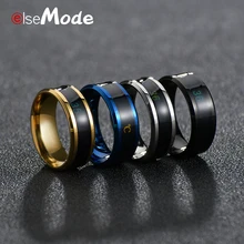 ELSEMODE титановое стальное кольцо для измерения температуры для женщин мужское крутое обручальное кольцо-Ретро Охотники за приведениями Masculino подарок для влюбленных