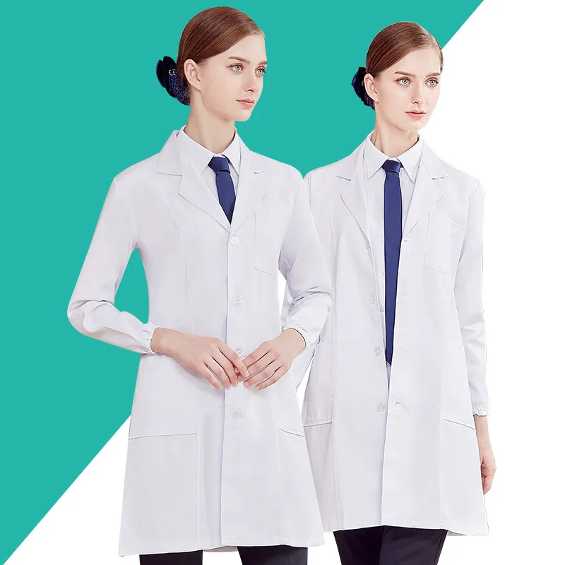 

In summer, doctors with short sleeves wear thin white coats with long sleeves