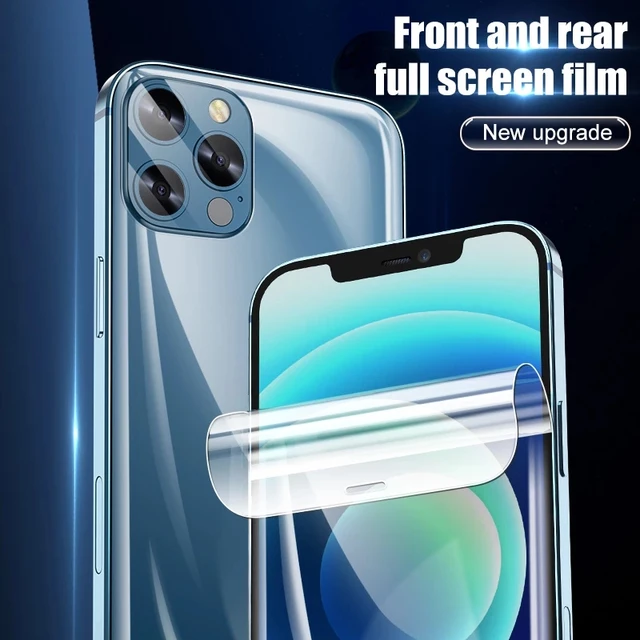 Full Cover Hydrogel Film For iPhone 13 7 8 Plus 6 6s Screen Protector 11 12 13 Pro mini XR X XS Max SE 2020 Back Film Not Glass 2