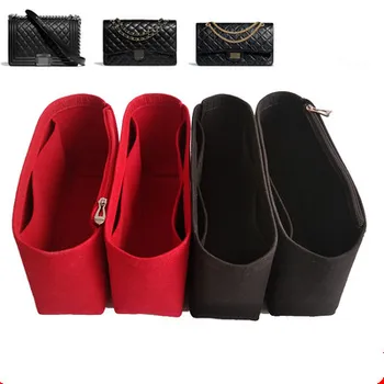 

For LEBOY cf Felt Cloth Insert Bag Organizer Makeup Handbag Organizer Travel Inner Purse Portable Cosmetic Bags 2020