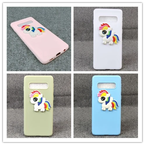 Мультяшный чехол конфетного цвета для samsung S10 S10E S10 PlUS M10 M20 M30 Мягкий силиконовый чехол из ТПУ