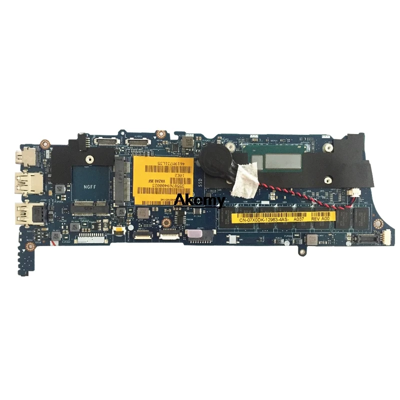 LA-9262P материнская плата для DELL XPS 12 9Q33 материнская плата VAZA0 LA-9262P REV: 1,0 материнская плата I7-4500U 8 ГБ ОЗУ тест