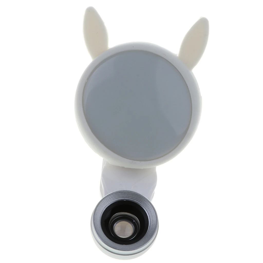 

6 Mode 24 pcs LED Ring Light Lamp Selfie Fill Light for iPhone Samsung Cell Phones Smartphone Night Enhancing Live Video Light