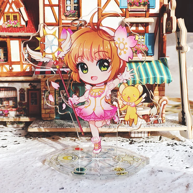 Волшебная карта девушки Сакура сопутствующие товары Clow Card Cardcaptor Sakura сопутствующие товары Брелок карта двухсторонняя подставка Pendan