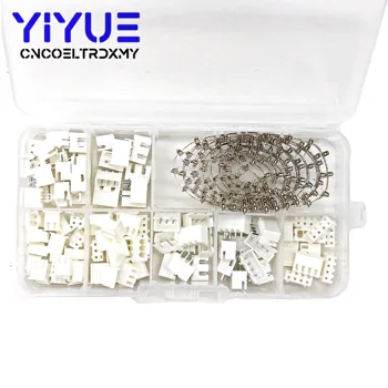 

250pcs XH2.54 2p 3p 4 pin 2.54mm Pitch Terminal Kit / Housing / Pin Header JST Connector Wire Connectors Adaptor XH Kits TJC3