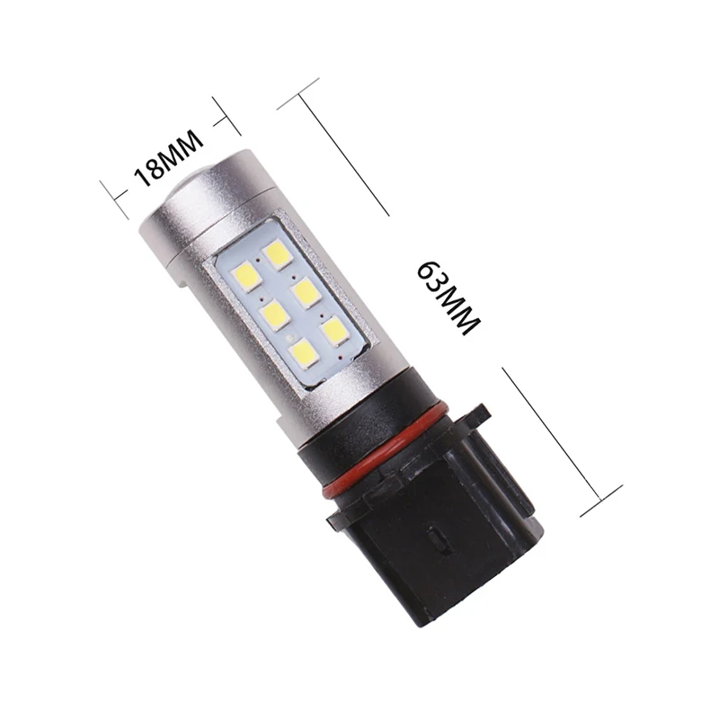 2 шт. светодиодный автомобильный светильник P13W 2838 21SMD CAN-шина высокой мощности туман светильник P13W 21В белая Светильник лампы головной светильник s
