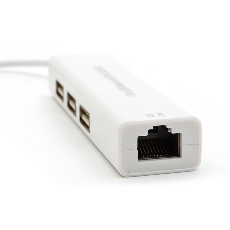 USB для Ethernet адаптер USB Ethernet с 3 портами usb-хаб 2,0 RJ45 Lan сетевая карта для Mac iOS Android PC RTL8152 USB 2,0 концентратор