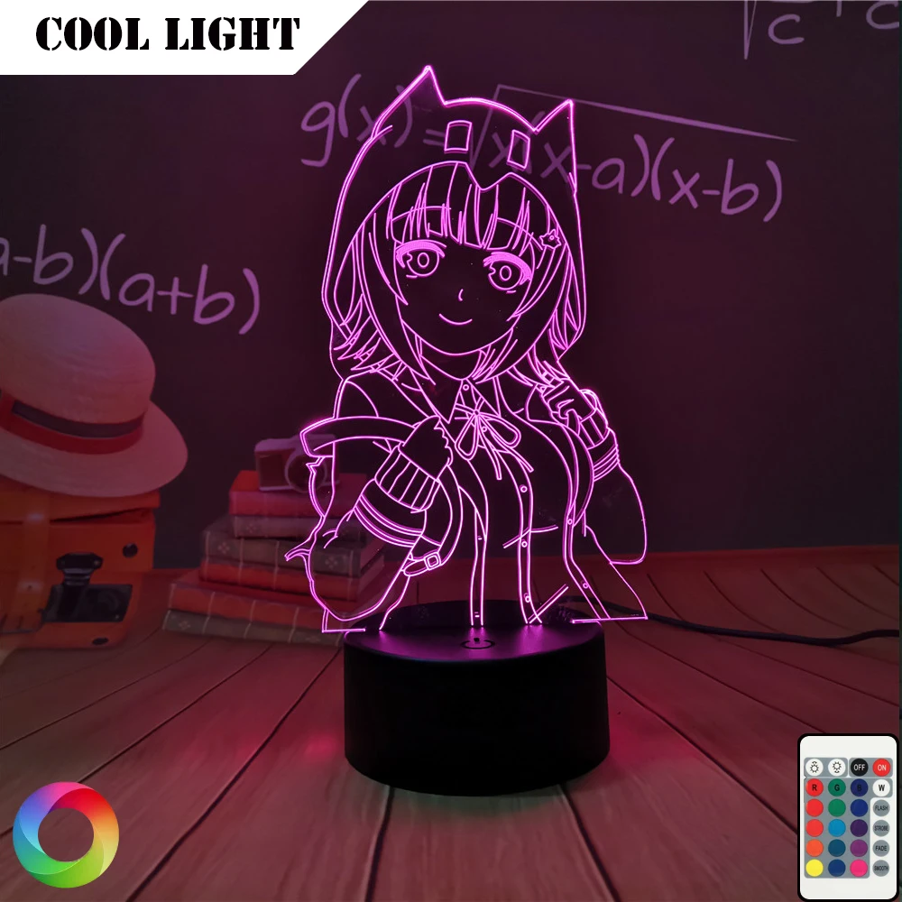 Светодиодный ночсветильник в стиле аниме данганронпа 3d акриловая лампа для
