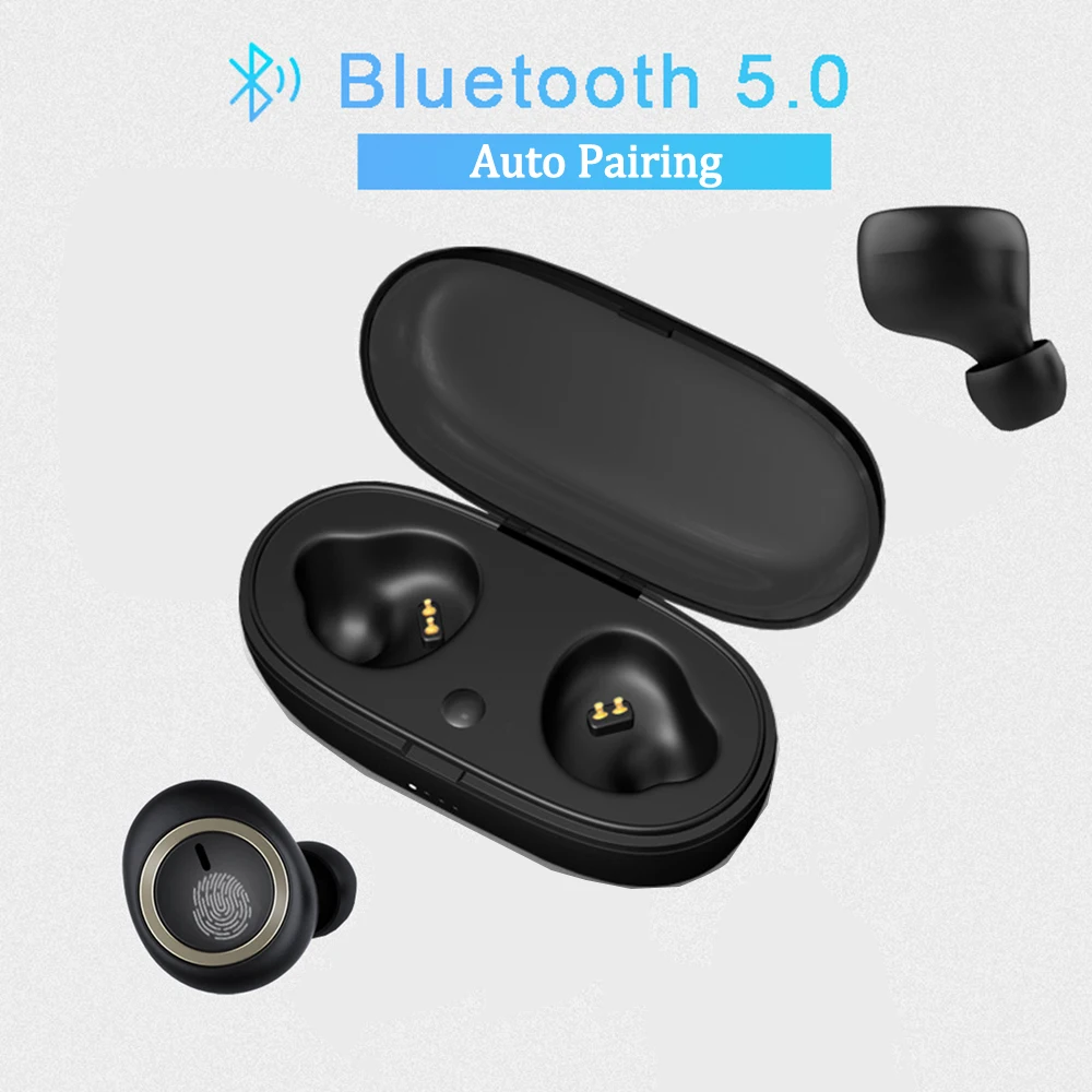 беспроводные наушники bluetooth для телефона TWS мини Bluetooth V5.0 HiFi бас стерео гарнитура