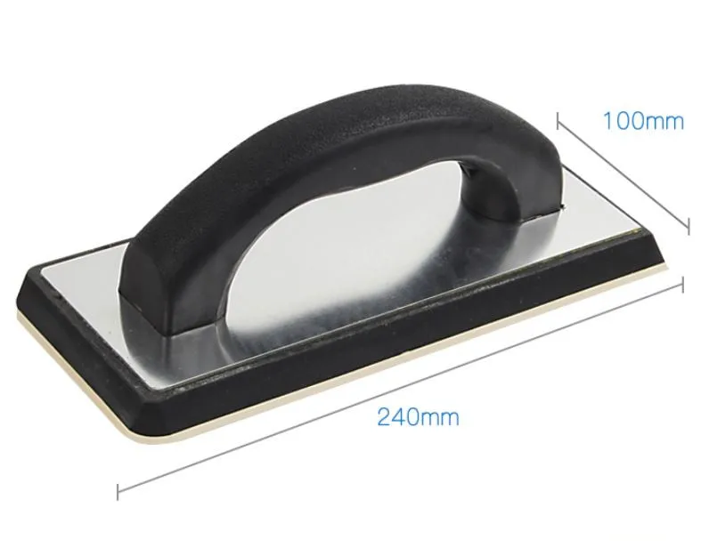1pc Plastic Handle Plaster Rubber Trowel Tile Caulking Grout Trowel Eva Construction