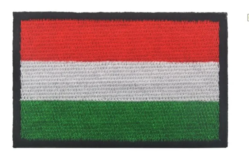 Hungary Тканевые нашивки в виде флага страны, военные нашивки в Россию, Японию, индийскую, ирландскую, немецкую нашивку с крючком, флаг Израиля, нашивки для рюкзака - Цвет: Hungary