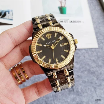 

Versace- Luxury Brand quartz women Watches Quartz Watch Stainless Steel Strap wristwatch classic business dress men watch 453444