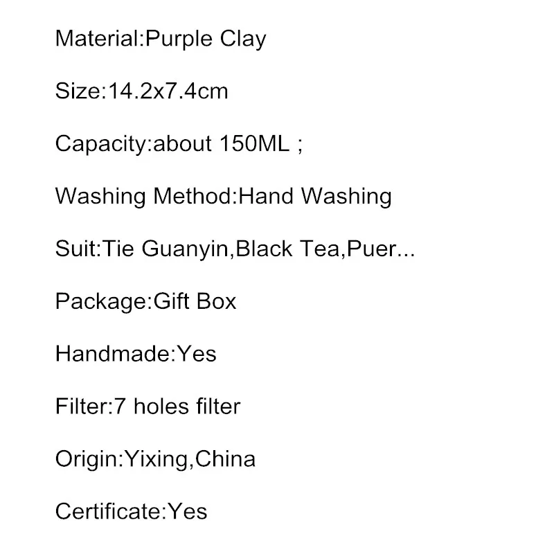 Najtaniej 150ML yixing czajniczek zisha dzbanek na herbatę chiński kung fu czajnik z pudełko garnitur krawat Guanyin czarna herbata drinkware 19.3