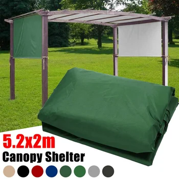 

17x6.5Ft Pergola Canopy Replacement Cover Outdoor Yard Patio Tan Sun Shade 1 Canopy Shelter(Not Included Other Stuff)