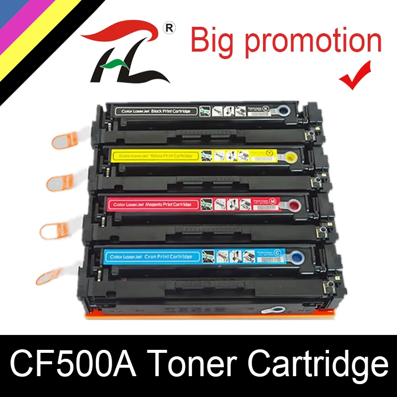 HTL совместимый 202a CF500A цветной тонер картридж для HP Color LaserJet Pro M254 M254dw 254nw MFP M281cdw 281fdn