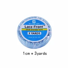 1 рулон 1 см* 3 ярдов супер волосы синяя лента Двухсторонняя клейкая лента для наращивания волос/парик шнурка/парик