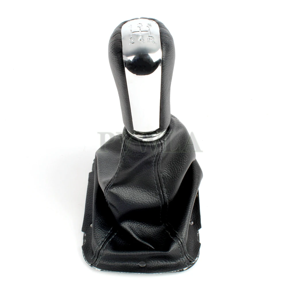5/6-Gang-Schaltknauf mit PU-Leder-Manschette für Toyota AVENSIS T25 MK2 II 2003 2004 2005 2006 2007 2008 2009 – Detail 1