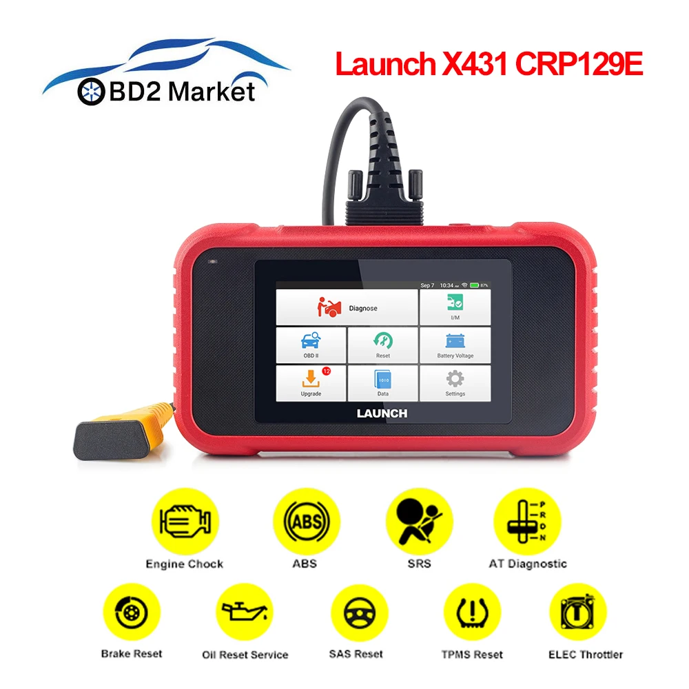 Launch X431 CRP129E OBD2 сканер автомобильный диагностический инструмент для ENG/AT/ABS/SRS сброс PK CRP123E CRP129 CRP123 OBDII считыватель кодов