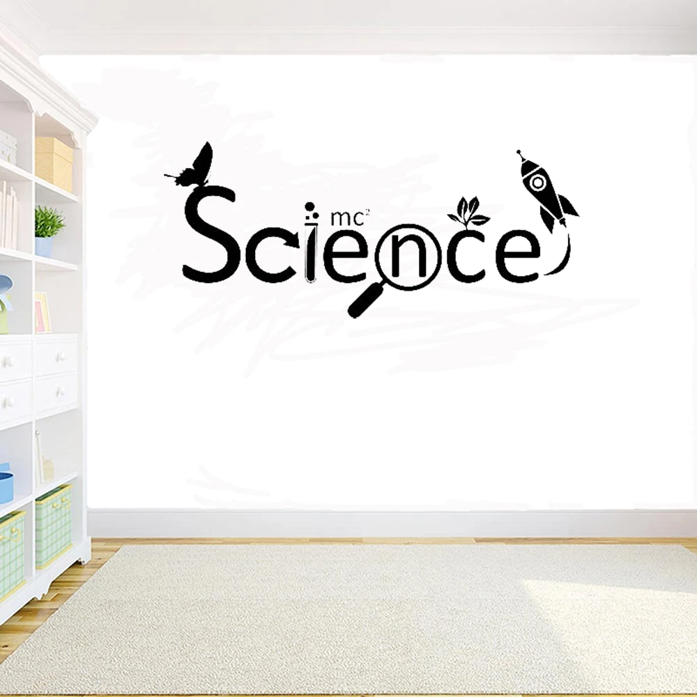 Science Wall Decal Creative Inspirational Word Vinyl Diy Sticker