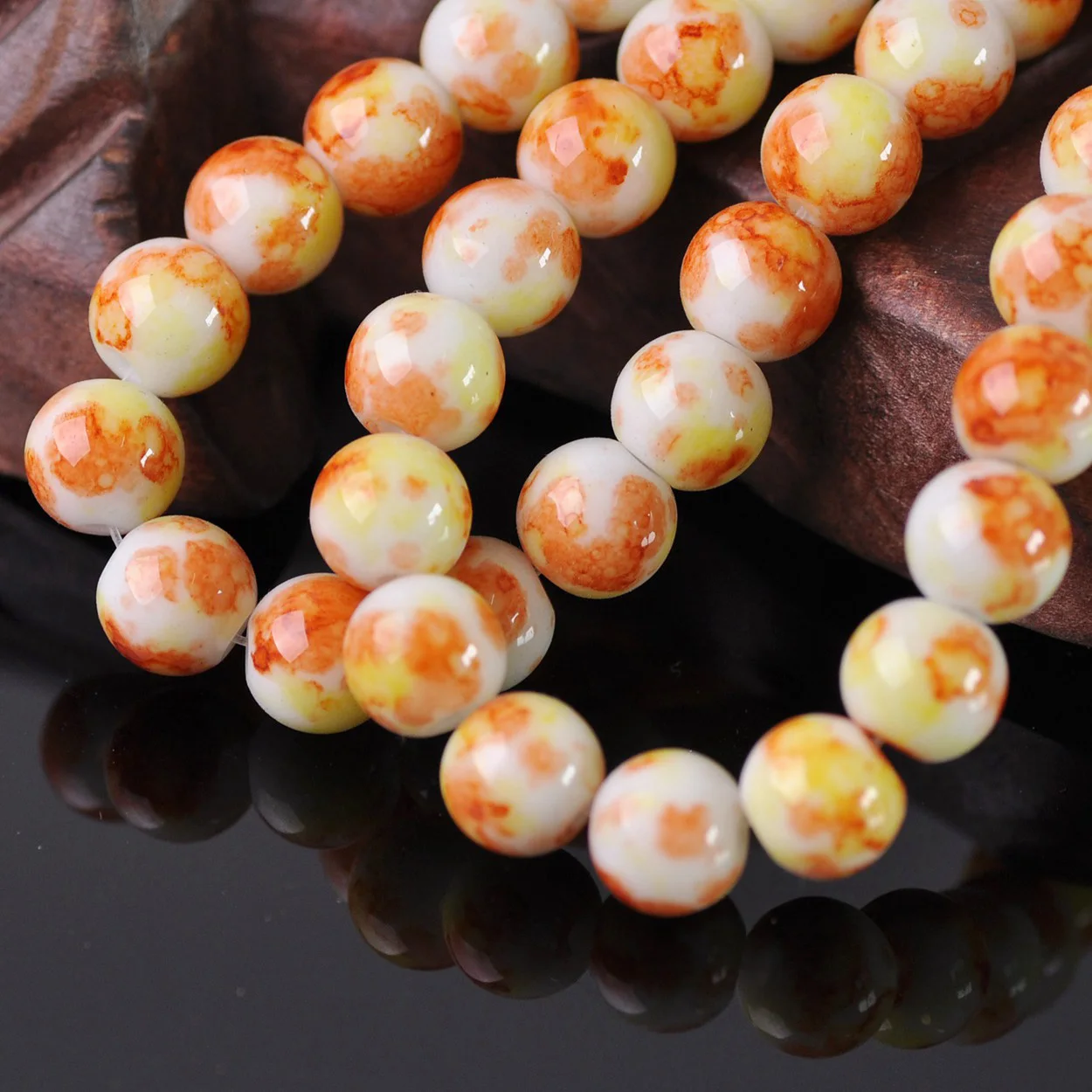 Рисунок 6 - круглые 10 мм, непрозрачные стеклянные