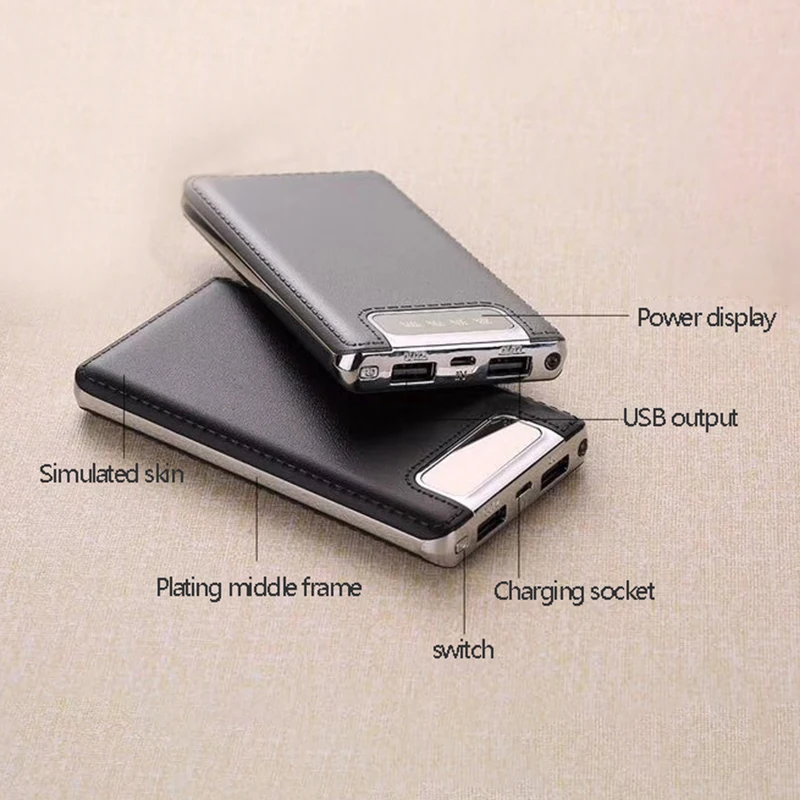 Последняя модель банка питания 20000 мАч двойной USB lcd Внешний аккумулятор повербанк портативный мобильный телефон зарядное устройство для iPhone X