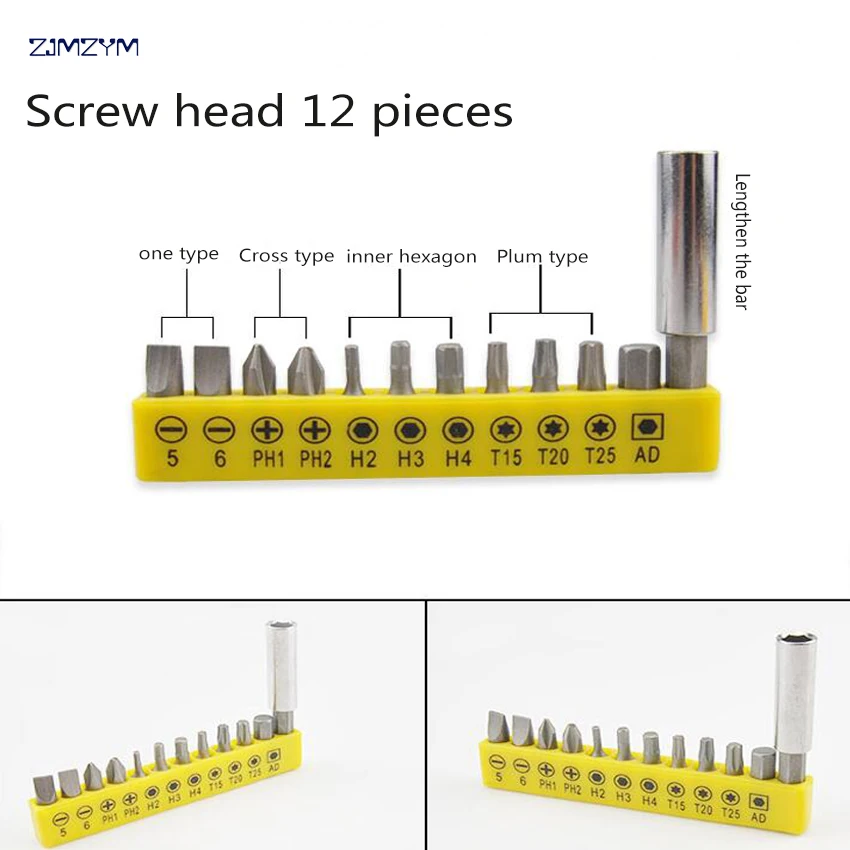 12pcs Hex Socket Mini Magnetic Screwdriver Set Bit Cordless Electric Head Precision Dremel Bits Tool | Инструменты