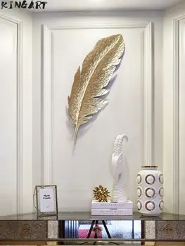 

Home Hanging 3d Wall Plaque Wall Frame Living Room Picture Frame Large Iron Wall Leaf Metal Decor Big Wall Art for Home Bar